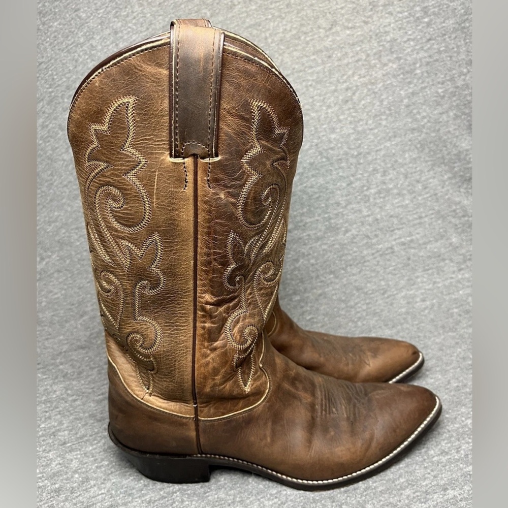 Men’s Justin Style #2252 Classic Western Boots Bay Apache Cowhide Size 10D